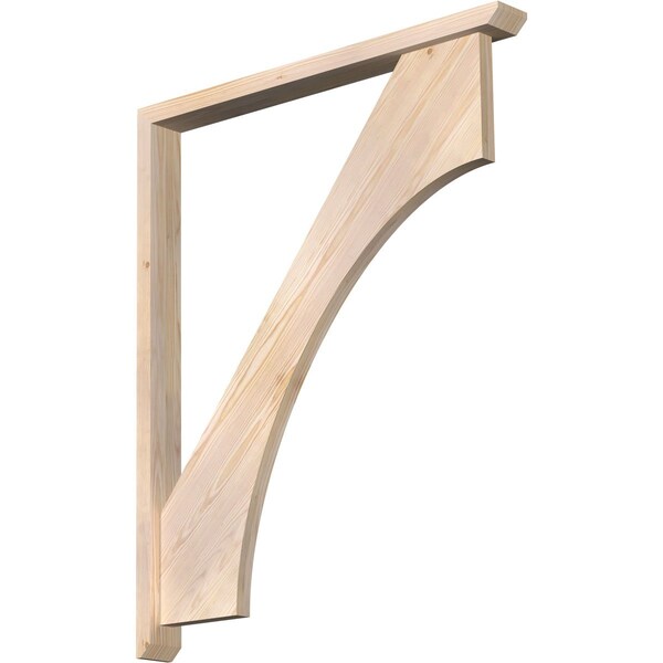 Ekena Millwork Westlake Slat Smooth Bracket w/ Offset Brace, Douglas Fir, 3 1/2"W x 36"D x 44"H BKT0402X36X44WTL06SDF - main